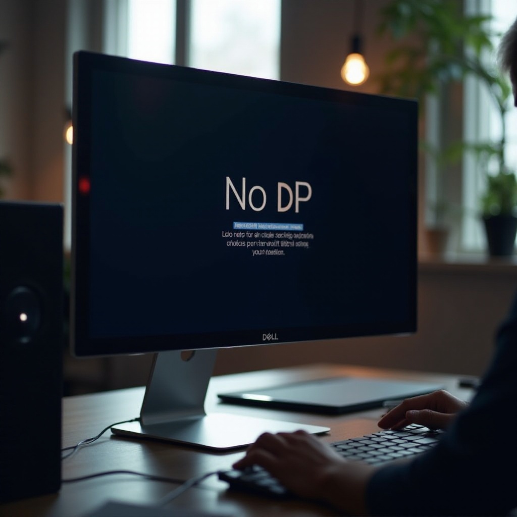 mi monitor dell dice que no hay señal dp