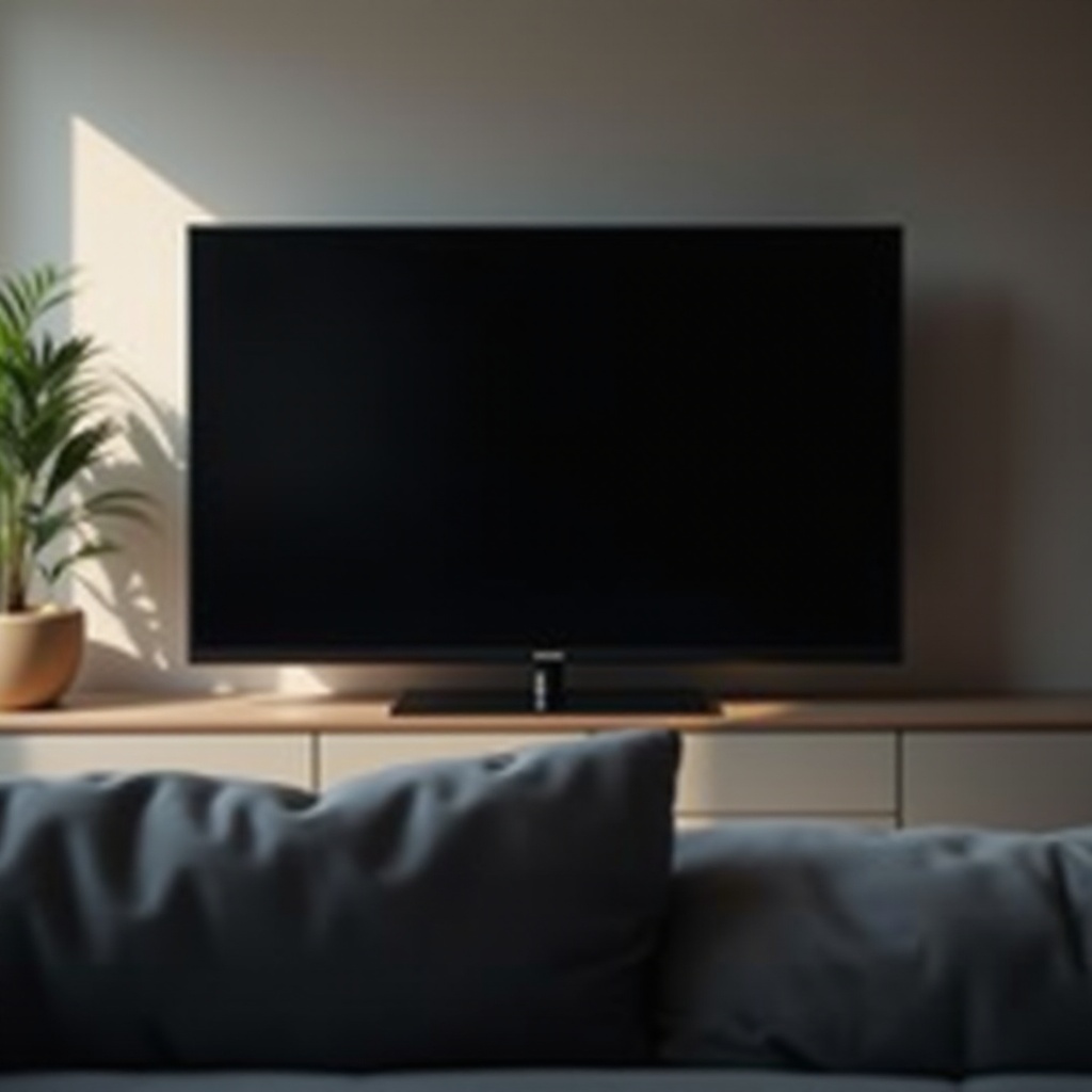 nagmimistulang itim ang screen sa tv