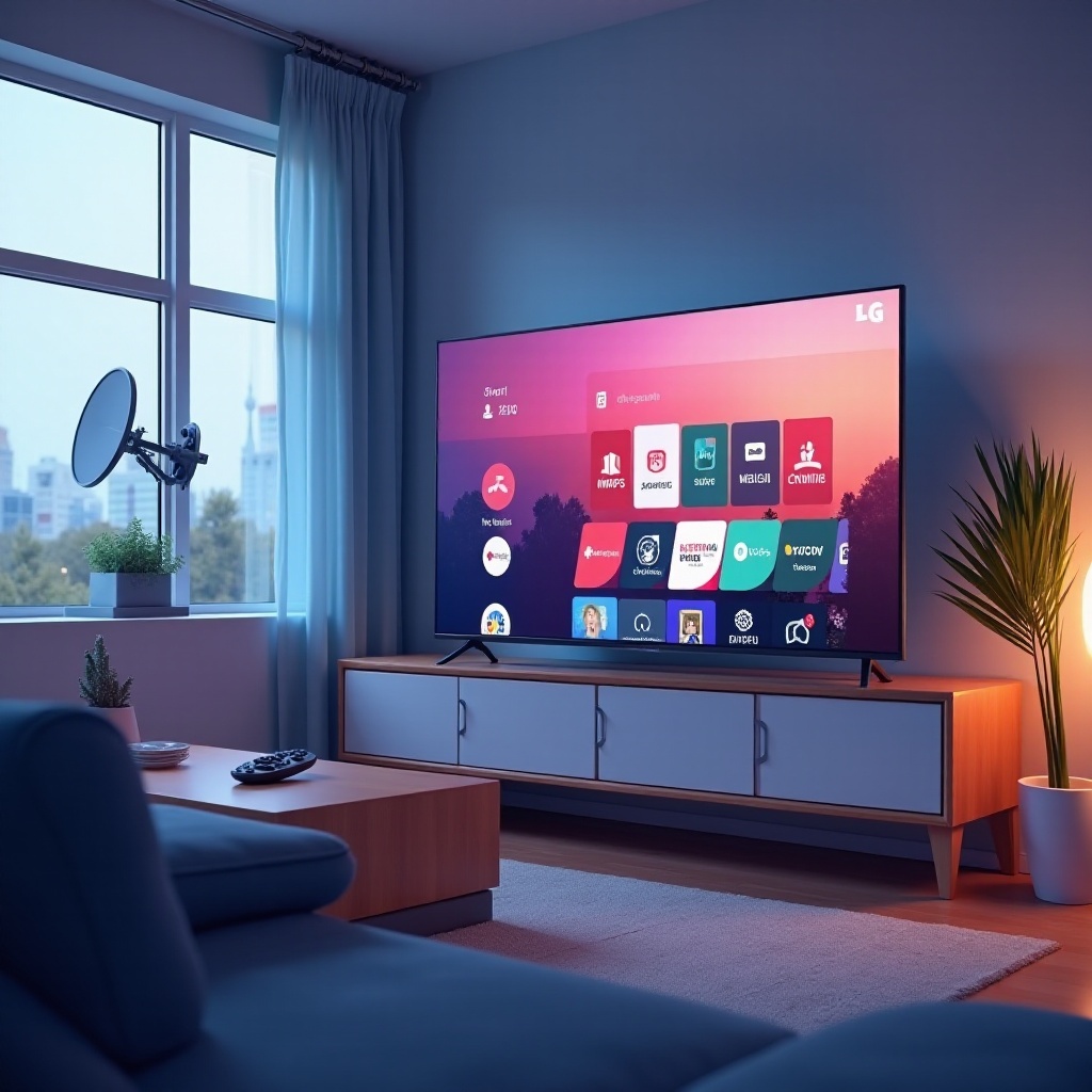 cómo ver televisión por satélite en un televisor inteligente LG