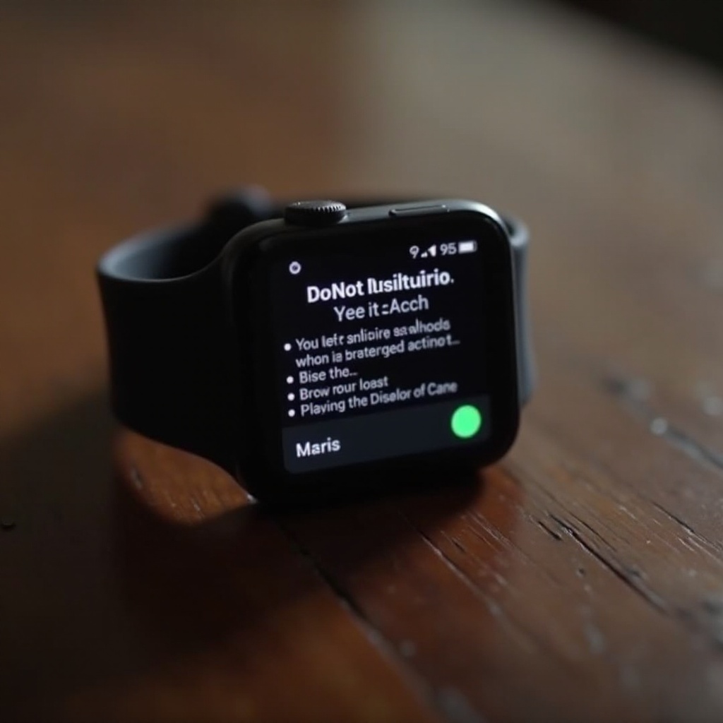 cómo poner el Apple Watch en modo no molestar