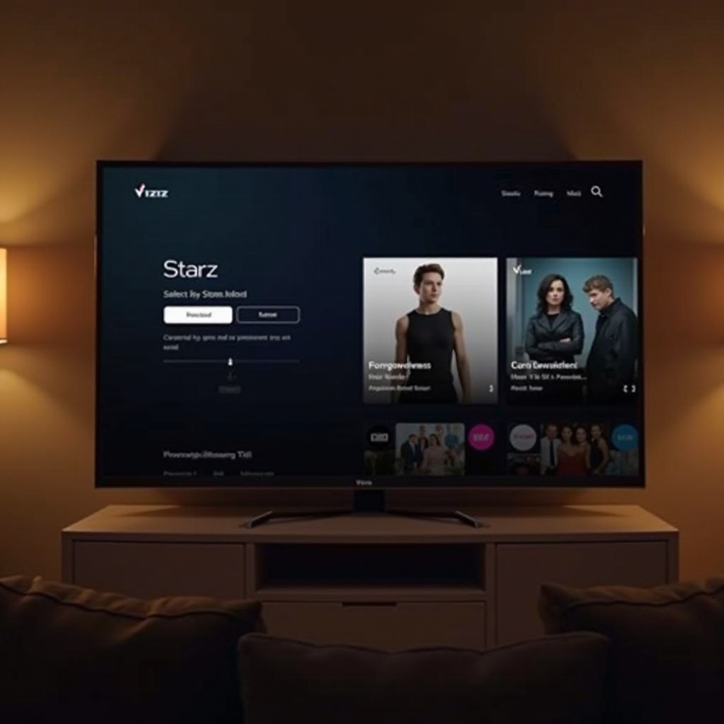 paano panoorin ang starz sa vizio smart tv