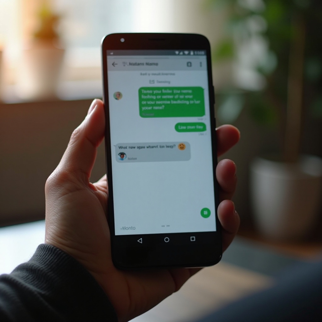 ¿Aparece mi nombre cuando envío un mensaje de texto a alguien en Android?