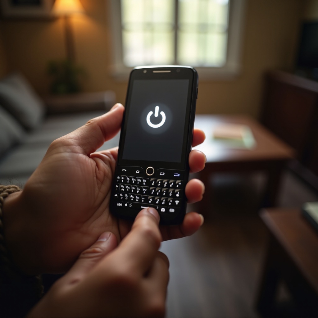 ¿Cómo se enciende un teléfono BlackBerry?