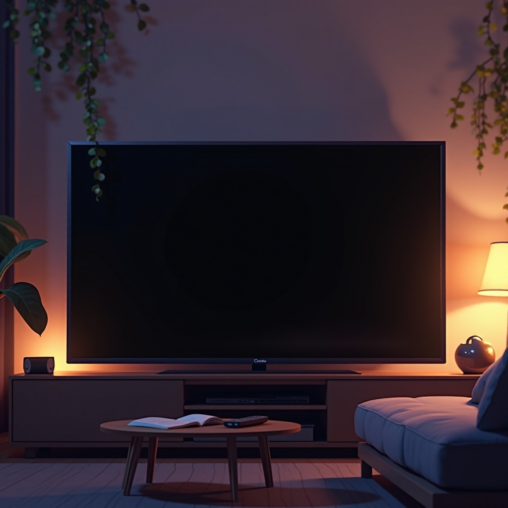 la pantalla se pone negra en la televisión