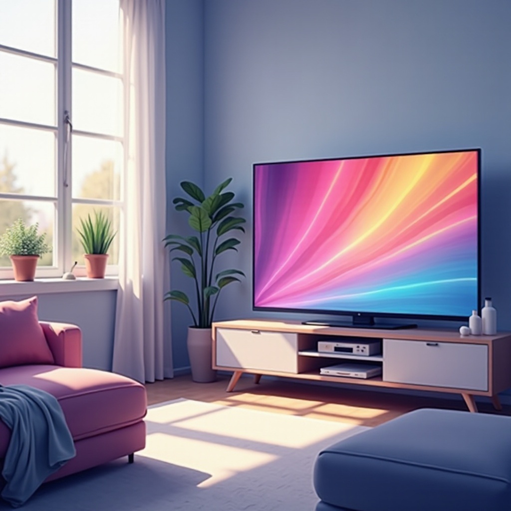 mga linya ng kulay ng tv