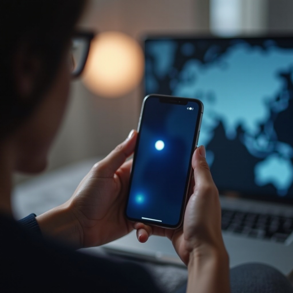 modrá skvrna na displeji iPhonu